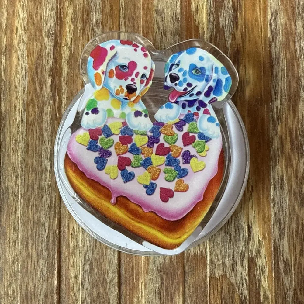 Magnetic Lisa Frank Rainbow Dalmatians Pop Up Phone Grip